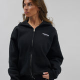 ESSENTIAL ZIP HOODIE | BLACK