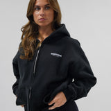 ESSENTIAL ZIP HOODIE | BLACK