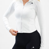 Arctic Aura Zip vest - White
