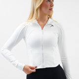 Arctic Aura Zip vest - White