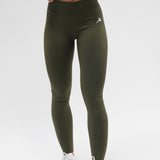 Core Luxe Leggings - Army Green