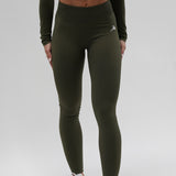 Core Luxe Leggings - Army Green