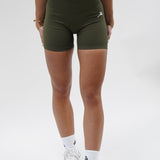 Core Luxe Shorts - Army Green