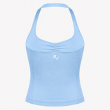 Core Luxe Long Top - Sky Blue