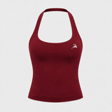 Core Luxe Long Top - Bordeaux Red