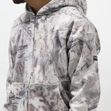 CAMO LEAF OVERSIZED ZIP HOODIE - MEN
