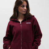 ESSENTIAL ZIP HOODIE |  BORDEAUX
