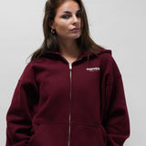 ESSENTIAL ZIP HOODIE |  BORDEAUX