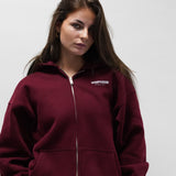 ESSENTIAL ZIP HOODIE |  BORDEAUX