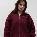 ESSENTIAL ZIP HOODIE |  BORDEAUX