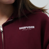 ESSENTIAL ZIP HOODIE |  BORDEAUX