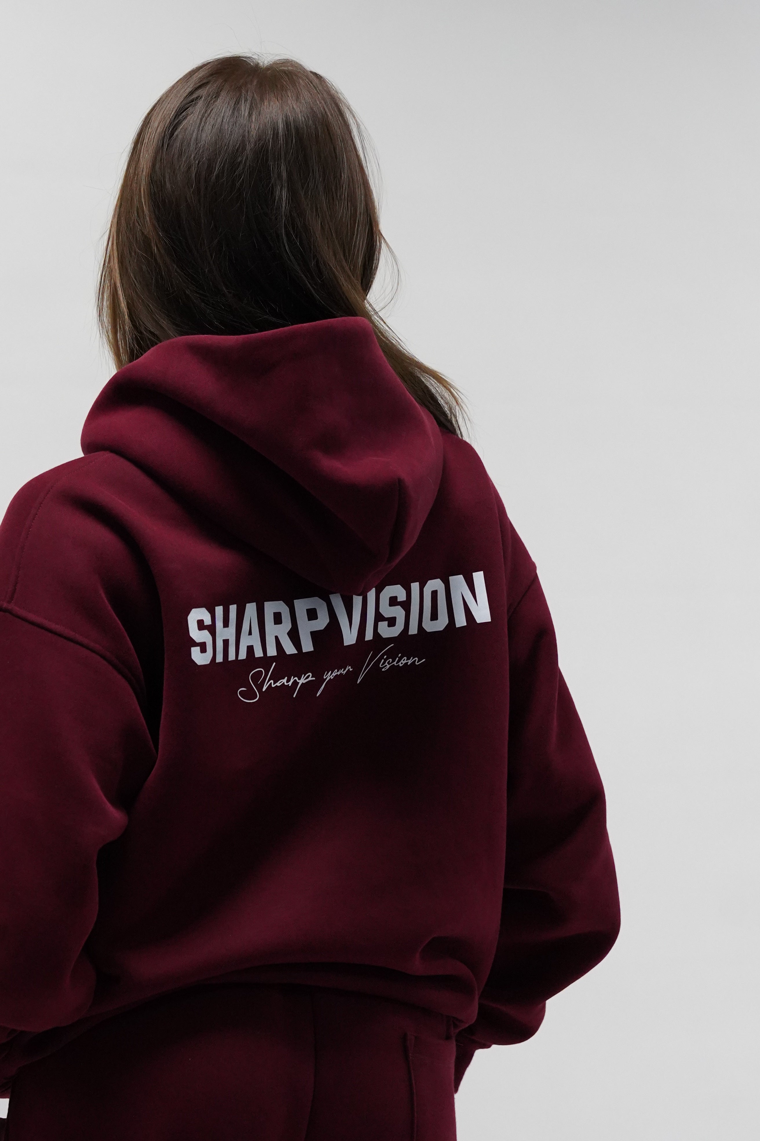 ESSENTIAL ZIP HOODIE | BORDEAUX