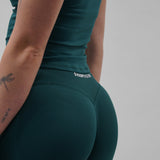 Core Luxe Leggings - Emerald Green