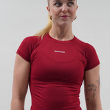 Core Luxe T-Shirt - Bordeaux Red