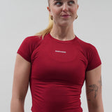 Core Luxe T-Shirt - Bordeaux Red