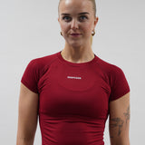 Core Luxe T-Shirt - Bordeaux Red