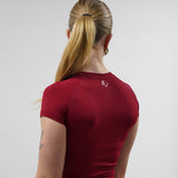 Core Luxe T-Shirt - Bordeaux Red