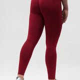 Core Luxe Leggings – Bordeaux Red