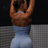 Core Luxe Shorts - Sky blue