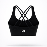 Crossover Sports Bra – Black