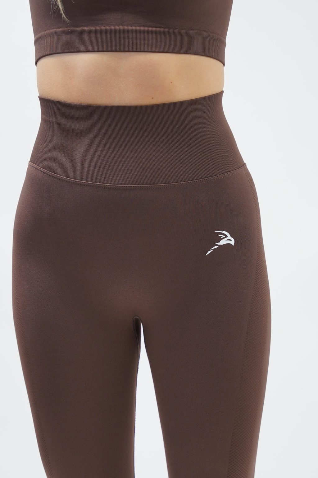 Elevate Seamless Leggings - Brown - Image 3