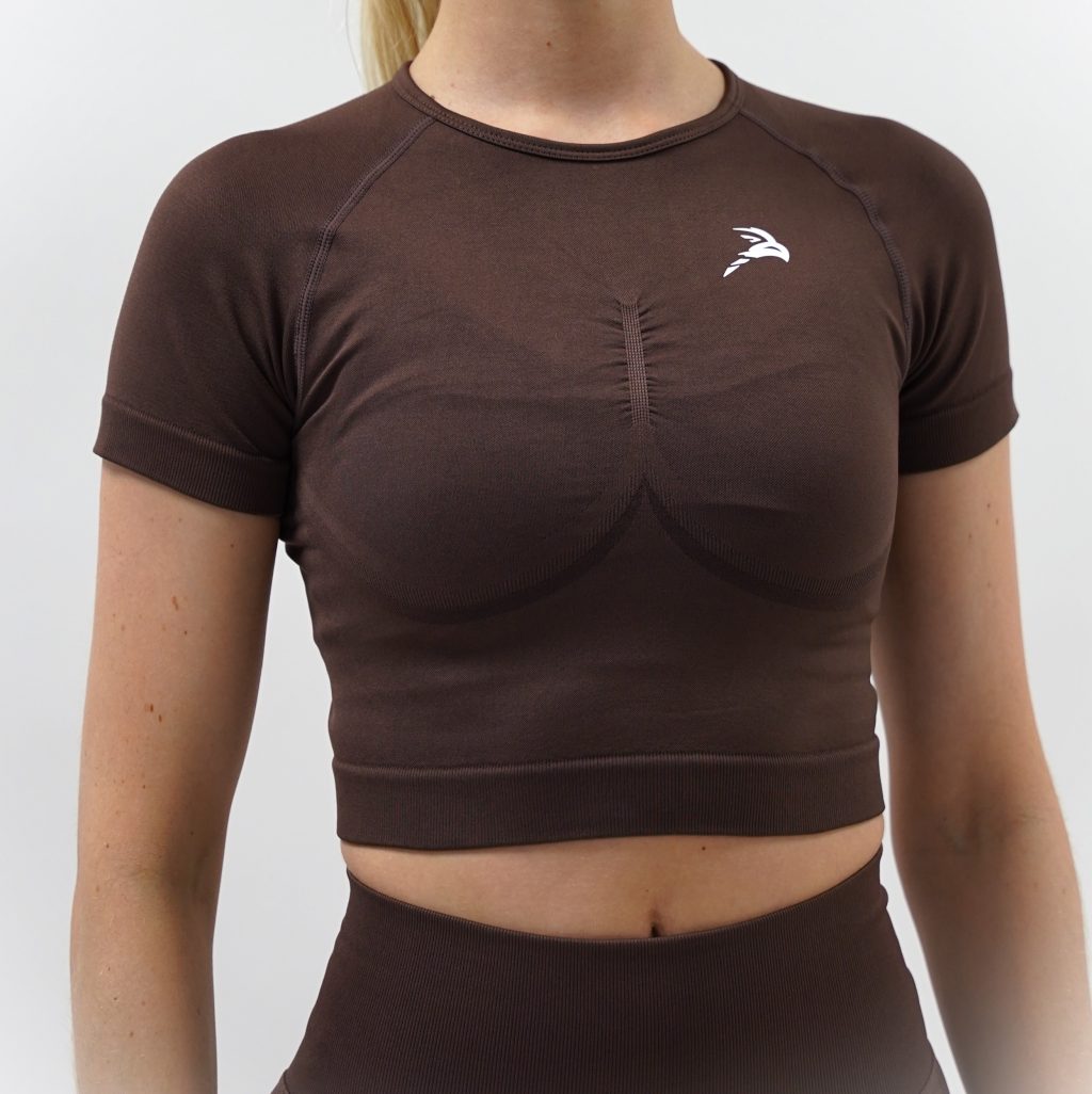 Elevate Croptop - Brown