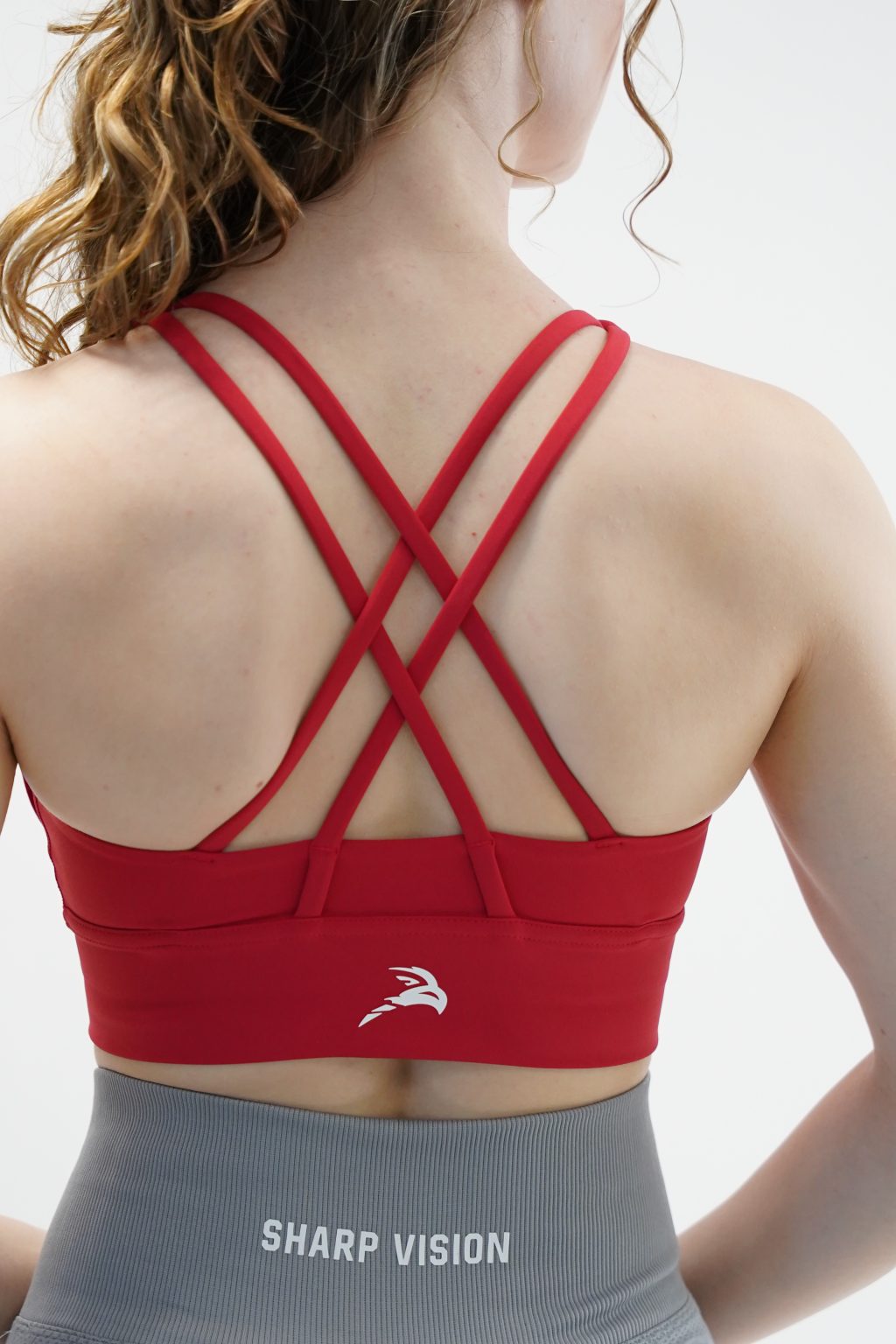 Crossover Sports Bra - Red