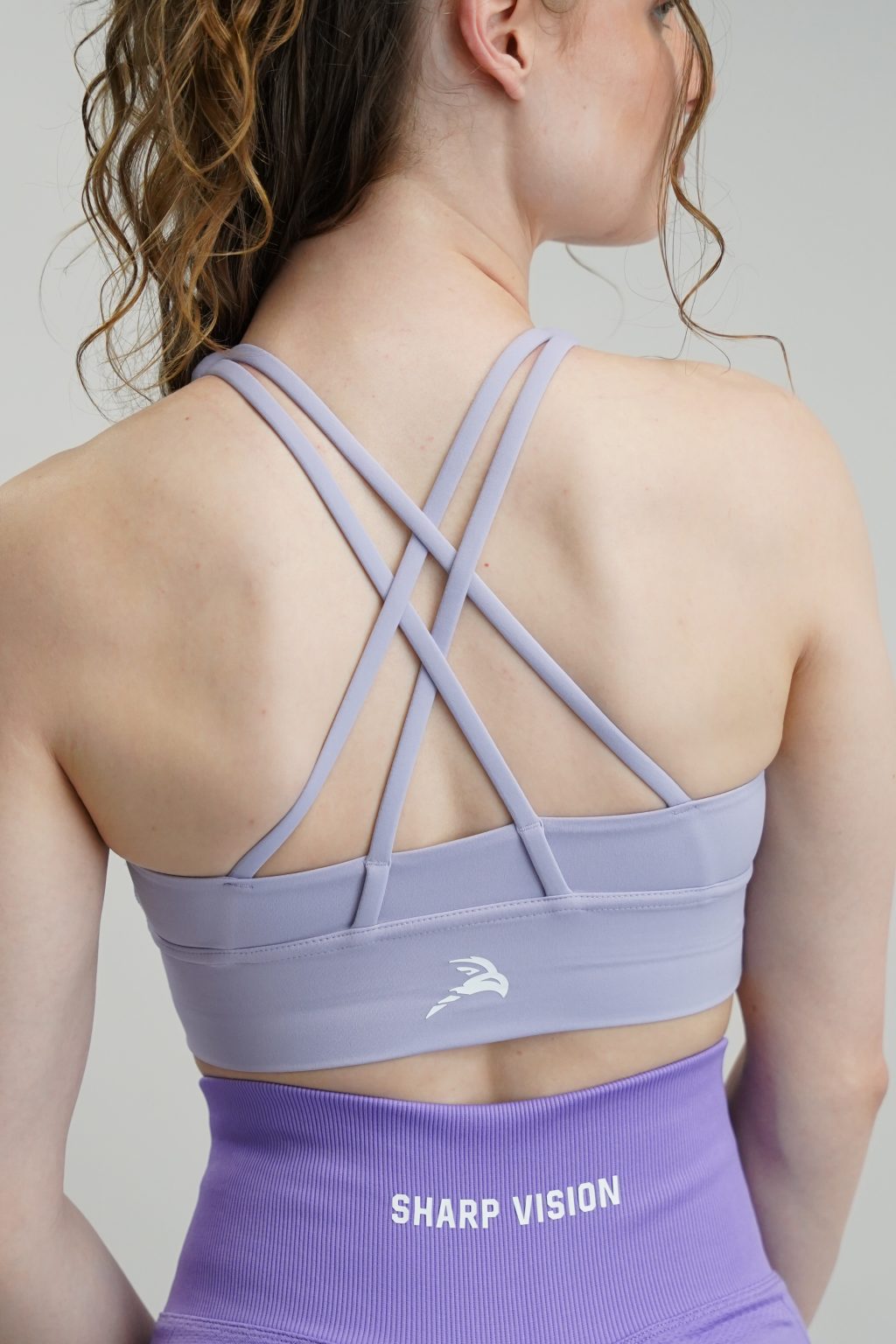 Crossover Sports Bra - Lilac