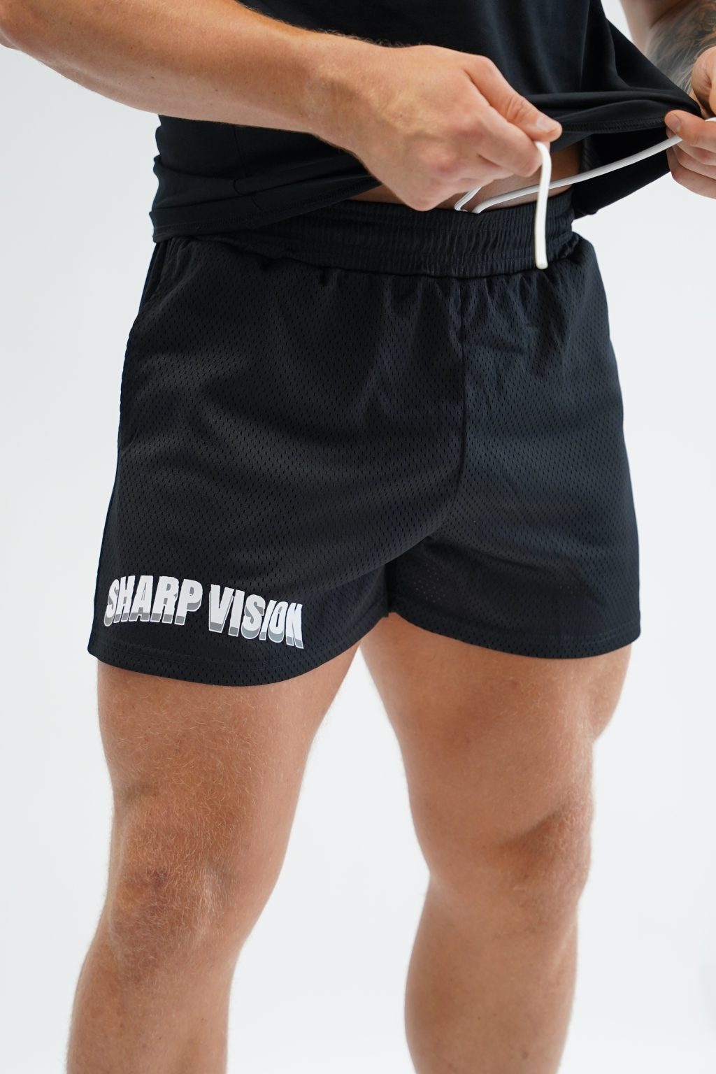 SV Vented Mesh Shorts - Black - Image 7