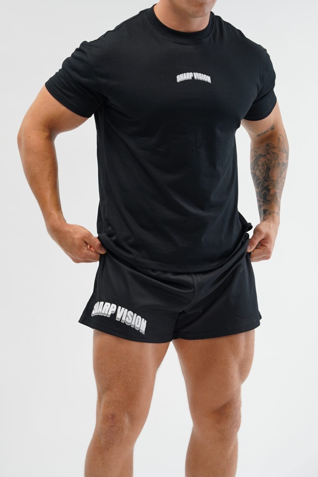 SV Vented Mesh Shorts - Black - Image 4