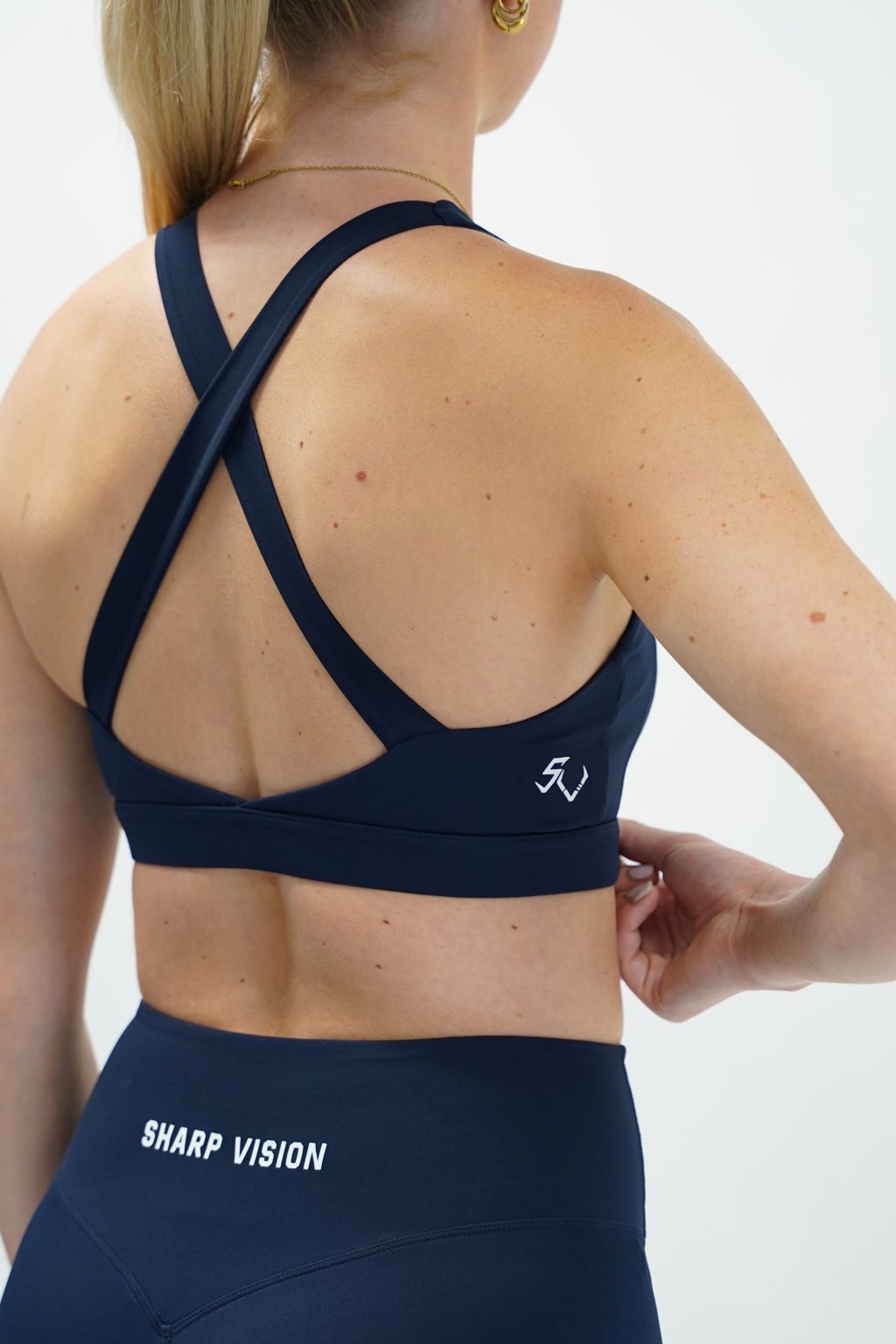 Sculpt Sports Bra - Navy Blue - Image 4