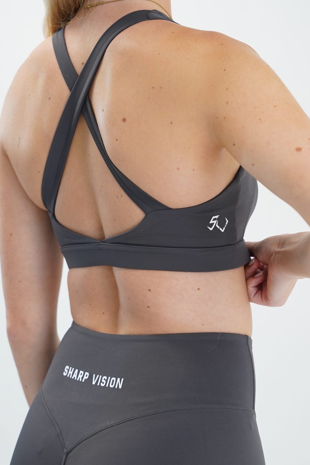 Sculpt Sports Bra - Grey - Image 6