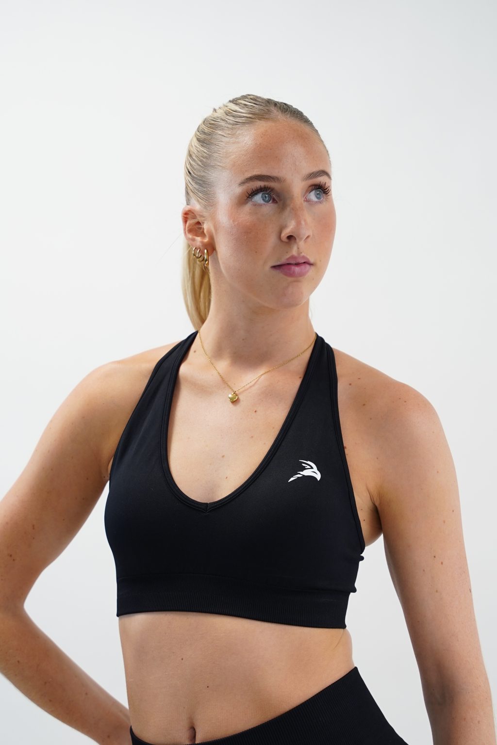 Elegant lines Sports Bra - Black