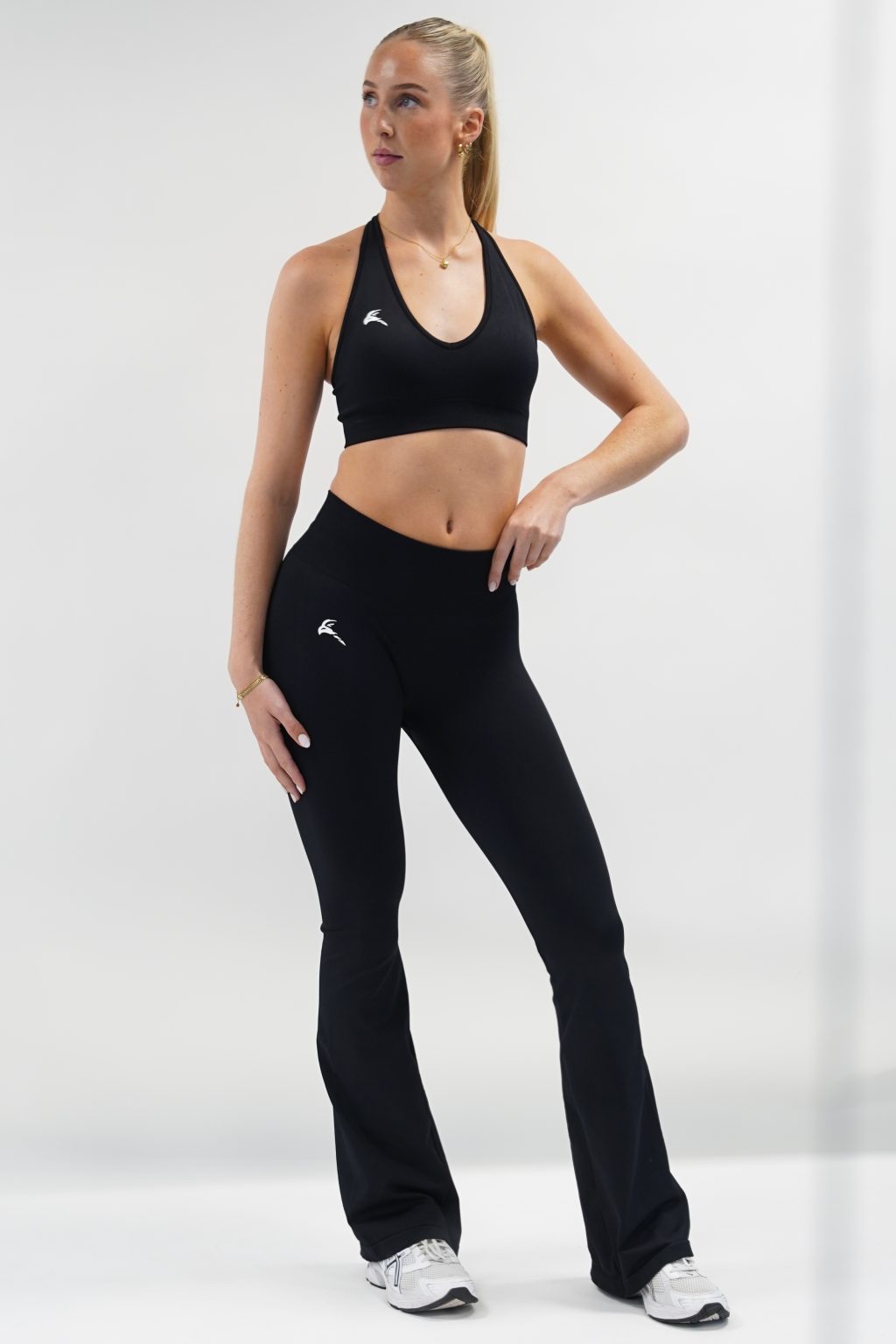 Elegant Flared Legging - Black - Image 6