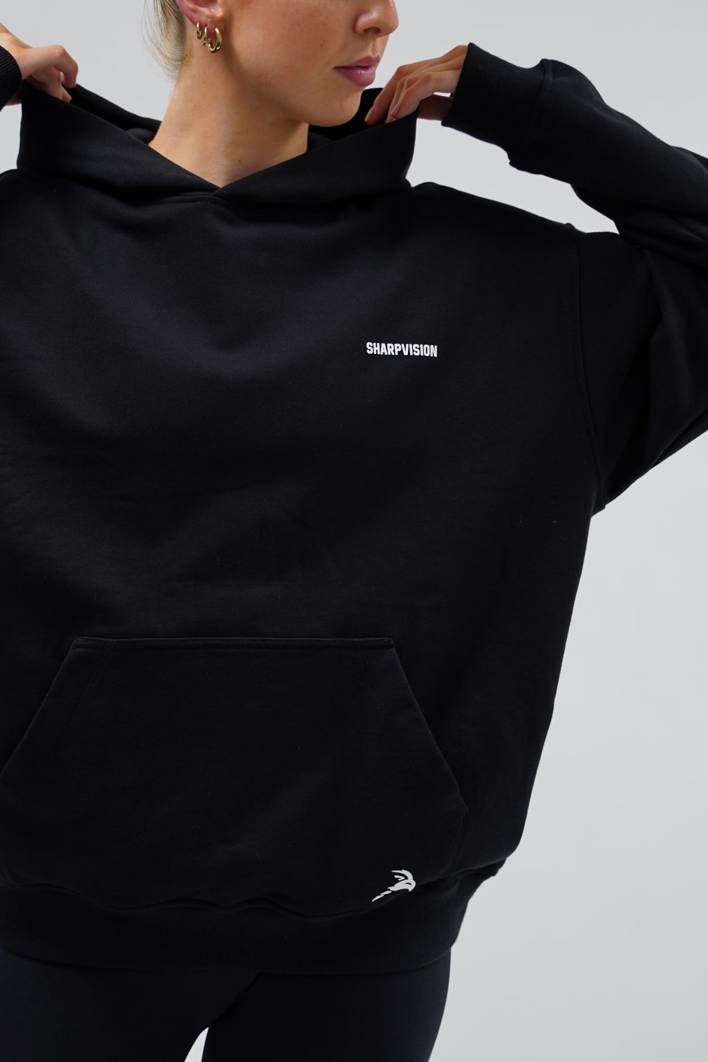 Oversized Hoodie Unisex – Black Village Edition - Image 6