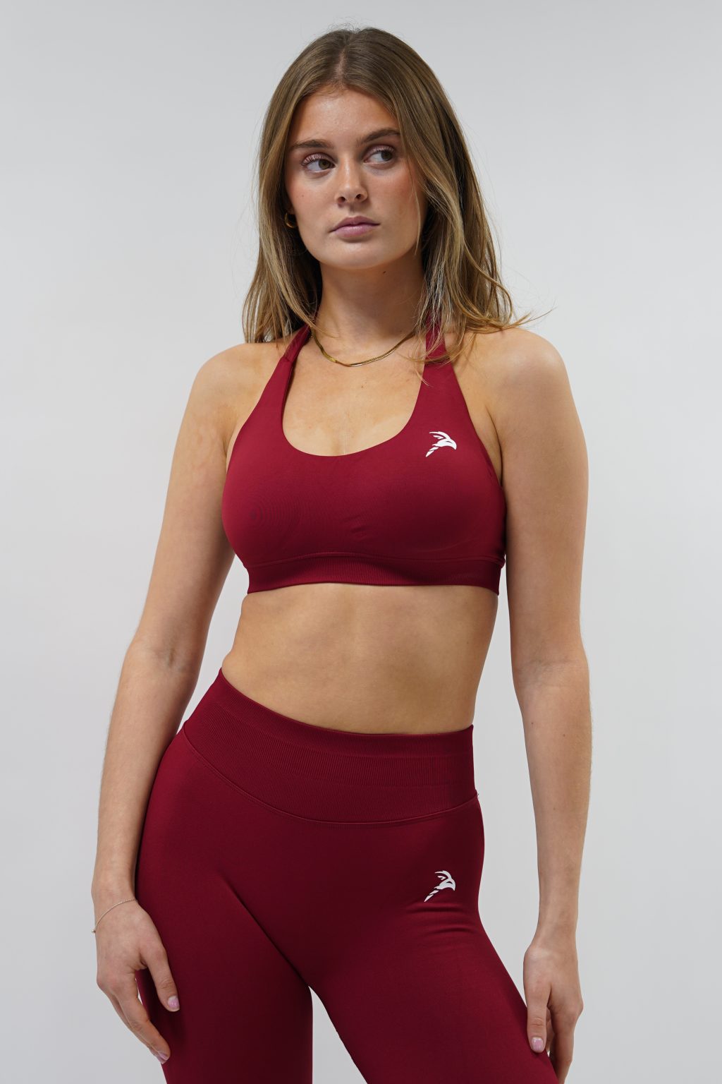 Core Luxe Sports Bra - Bordeaux