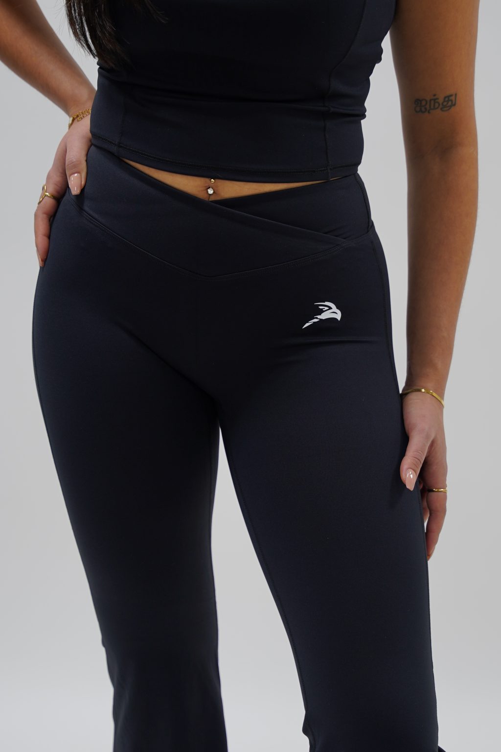 Sculpt Flared Leggings - Black - Image 4