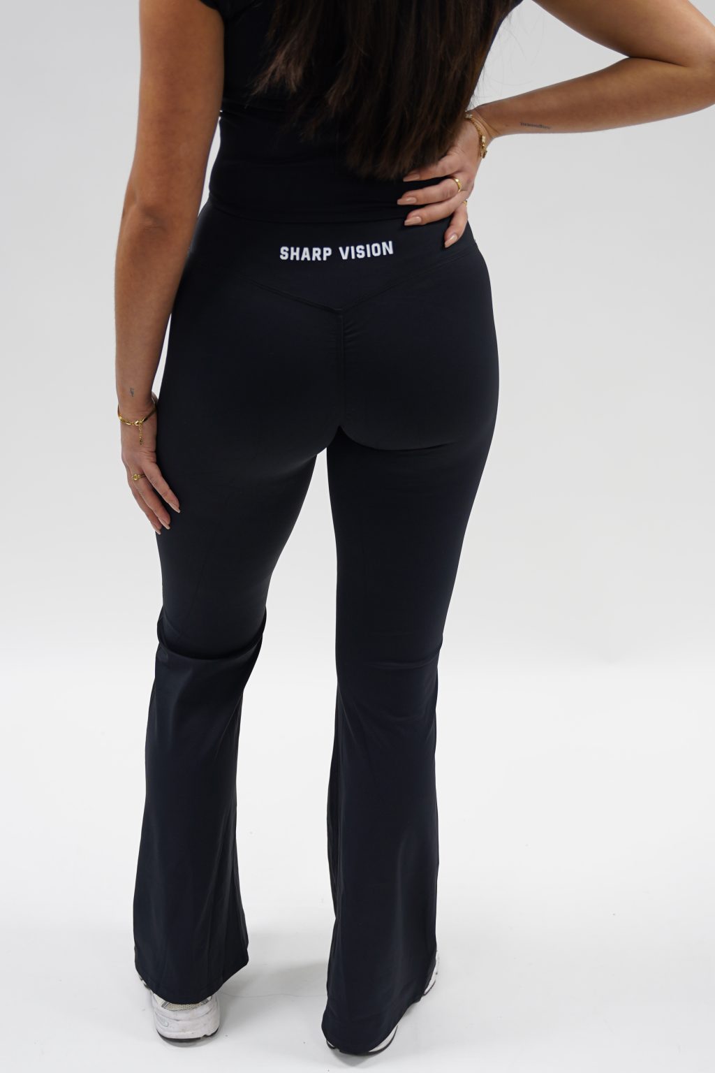 Sculpt Flared Leggings - Black - Image 5