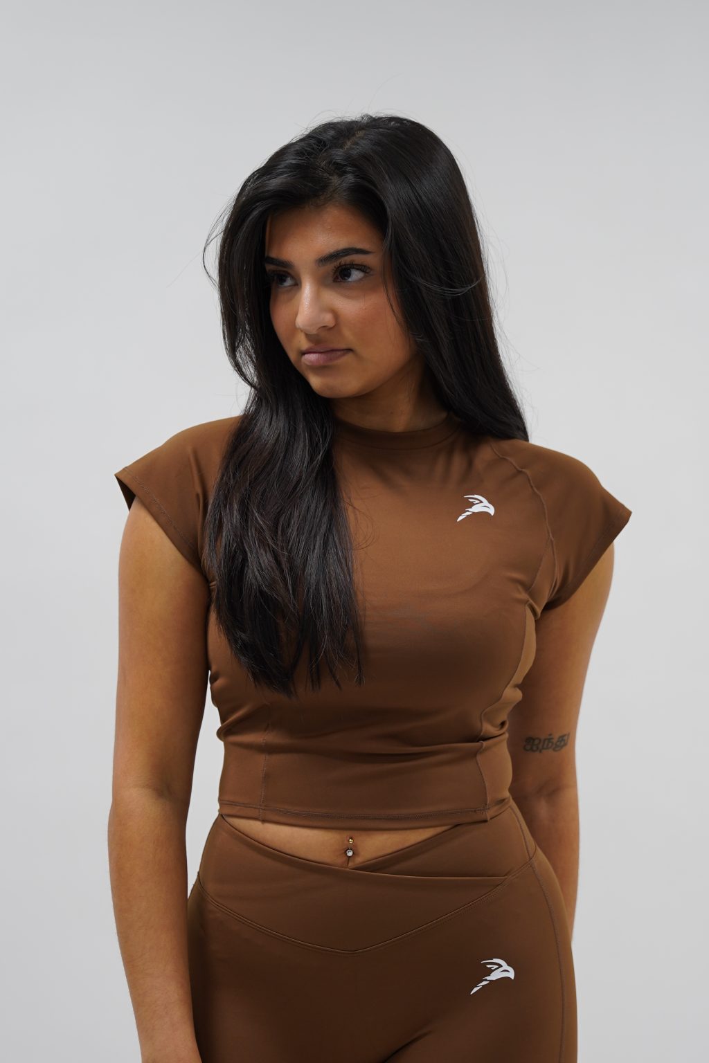 Sculpt Croptop - Brown - Image 3