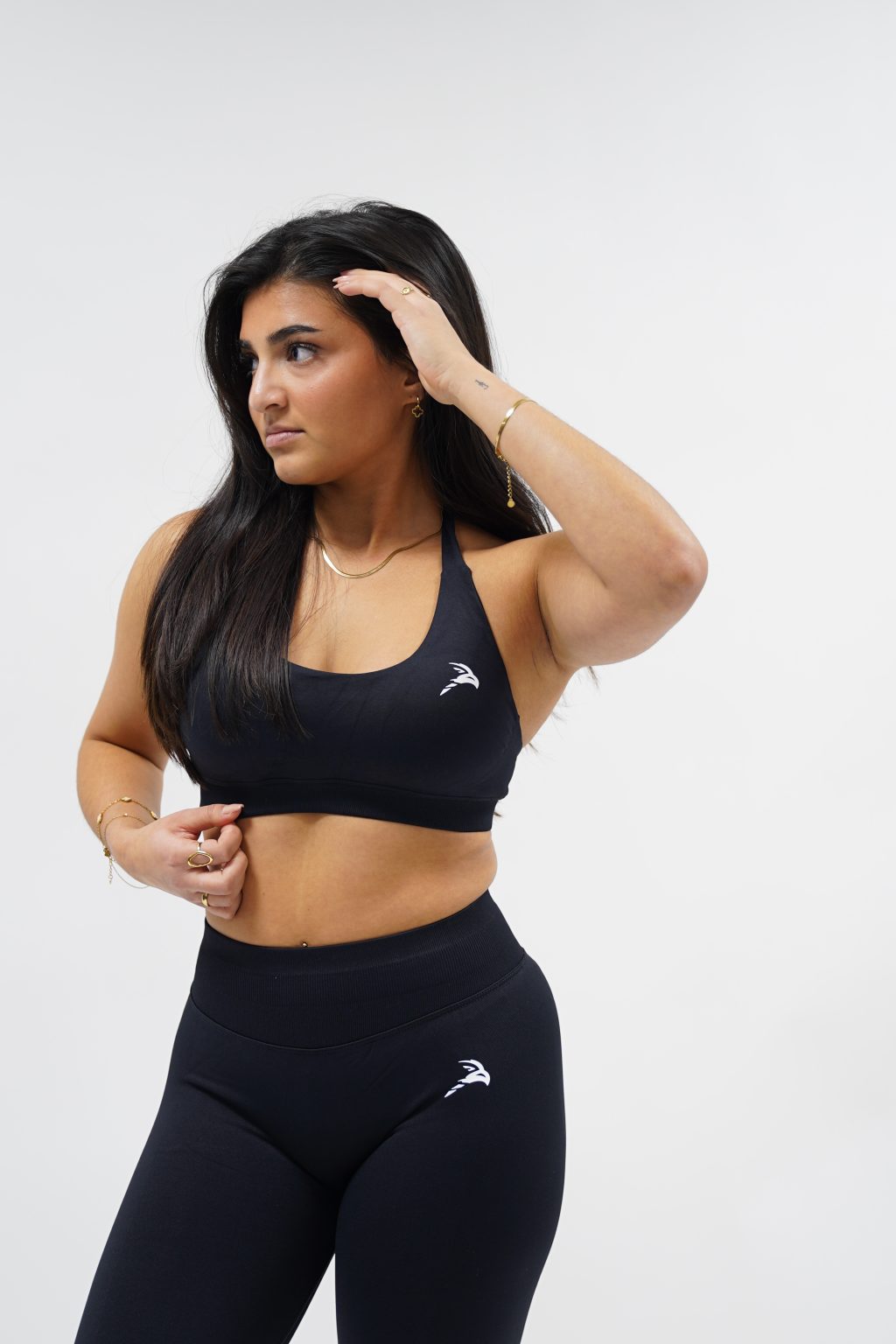 Core Luxe Sports Bra - Black - Image 7