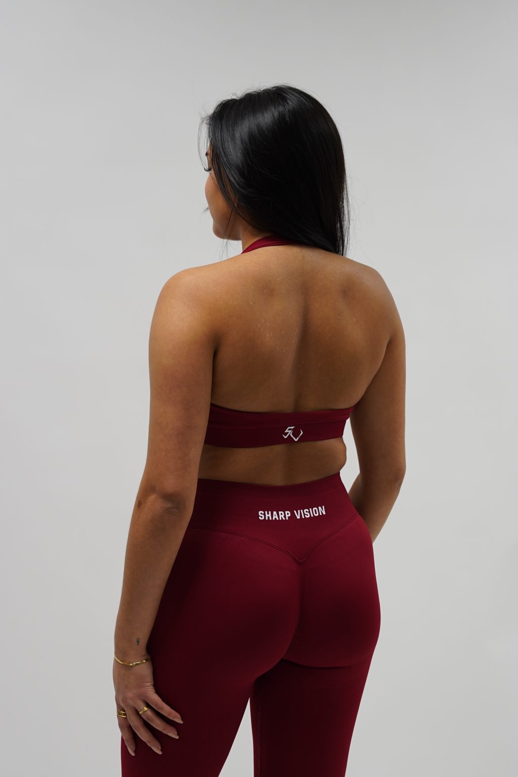 Core Luxe Leggings - Bordeaux - Image 3