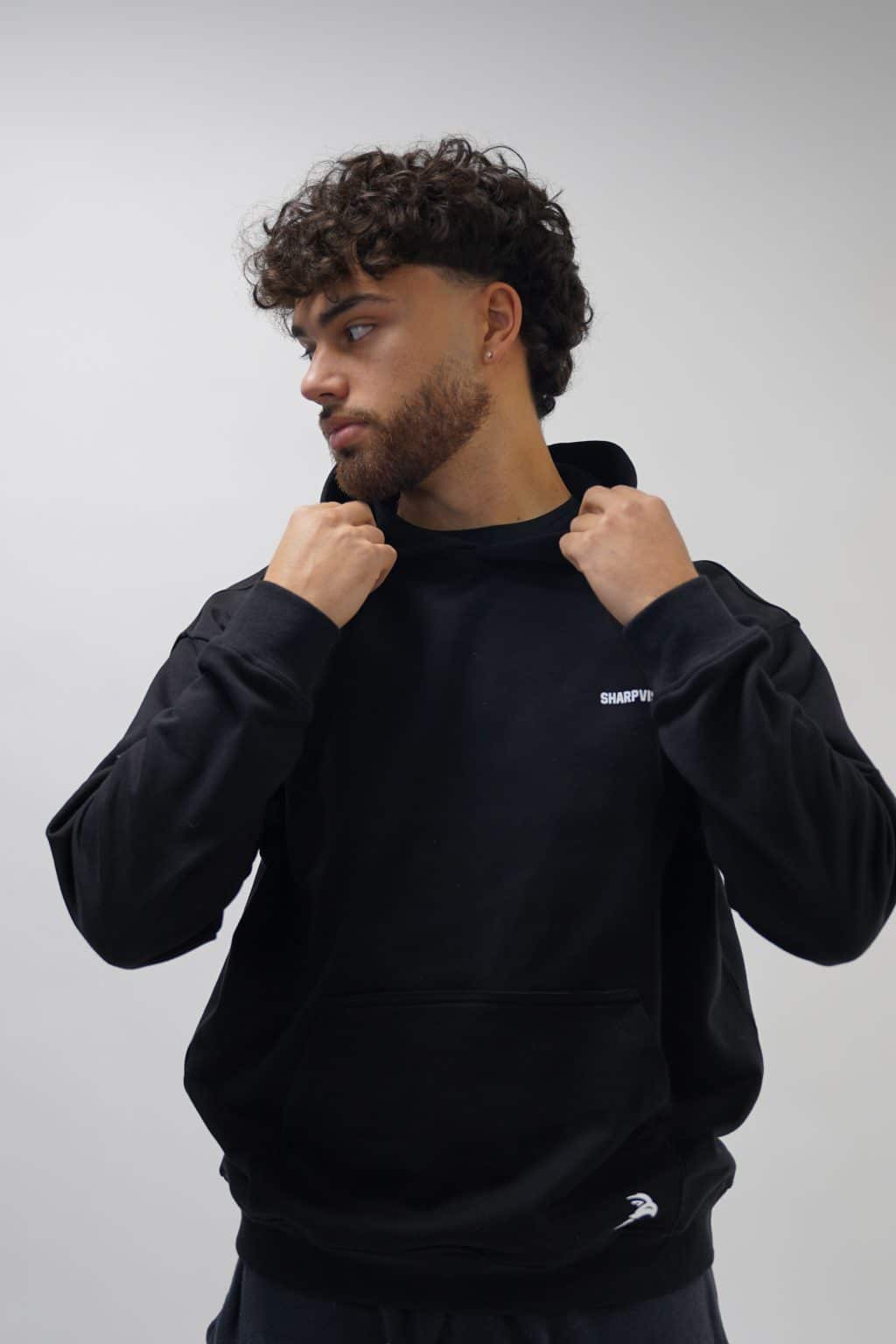 Oversized Hoodie – Black Village Edition - Image 3